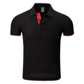 High Quality Fashion Unisex Two-Tone Short Sleeve Polo